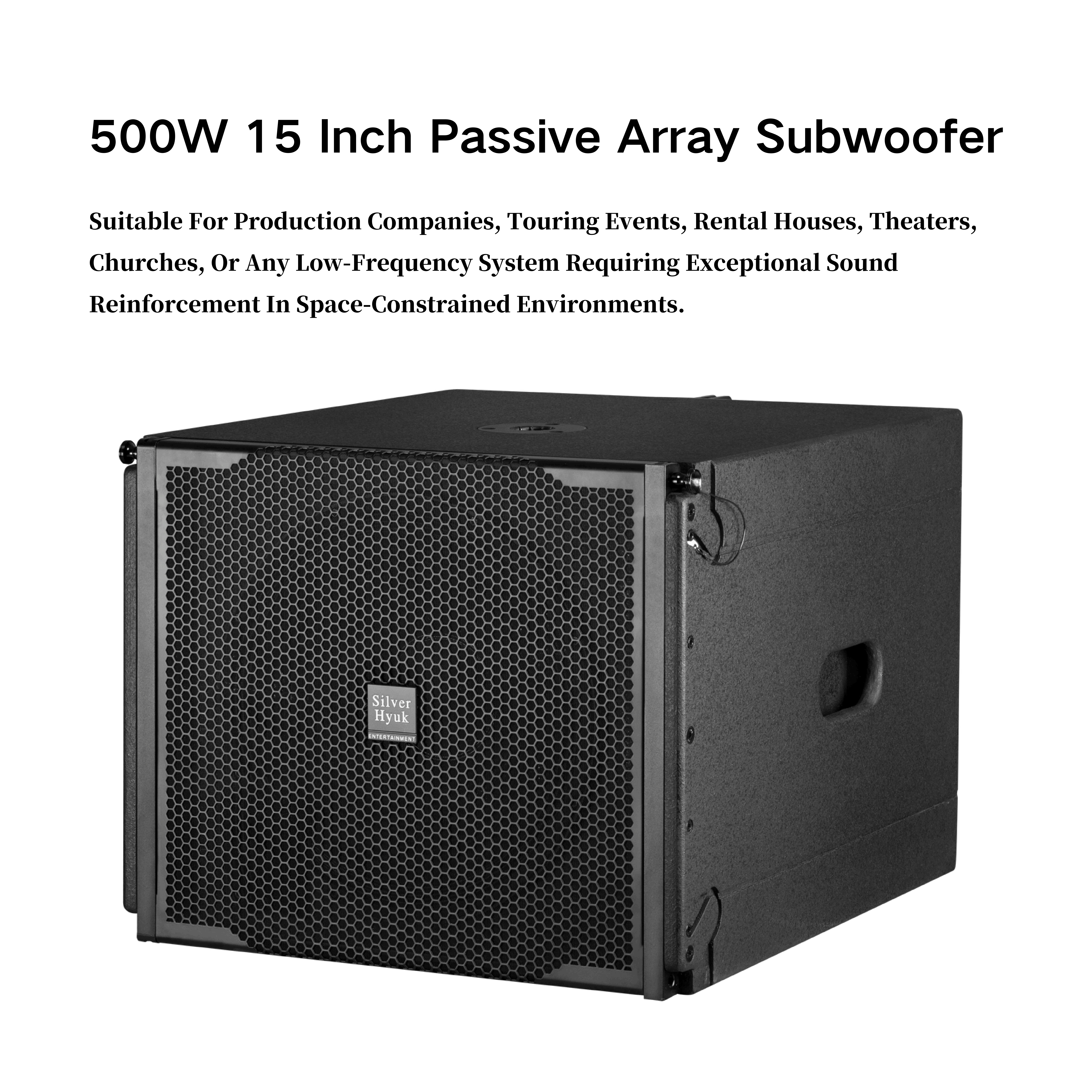 Subwoofer Sound System Professional 15 Inch 500W Passive Line Array Subwoofer