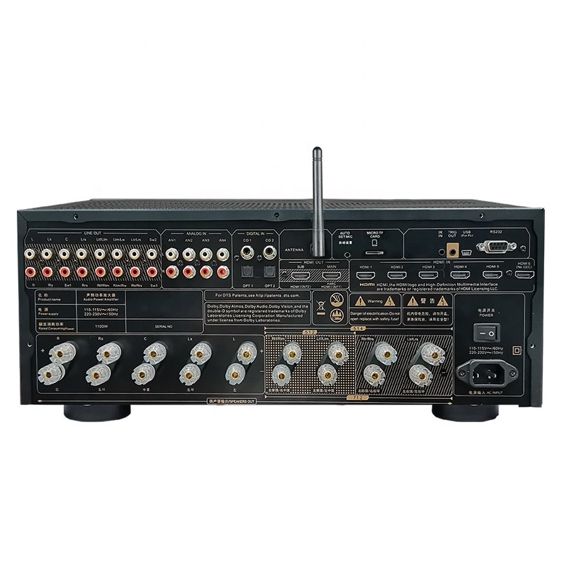 Tonewinner AT-2900 9 ch AVR subwoofer amplifier for speaker amplifier with preamp home theatre amp with Dolby Atmos