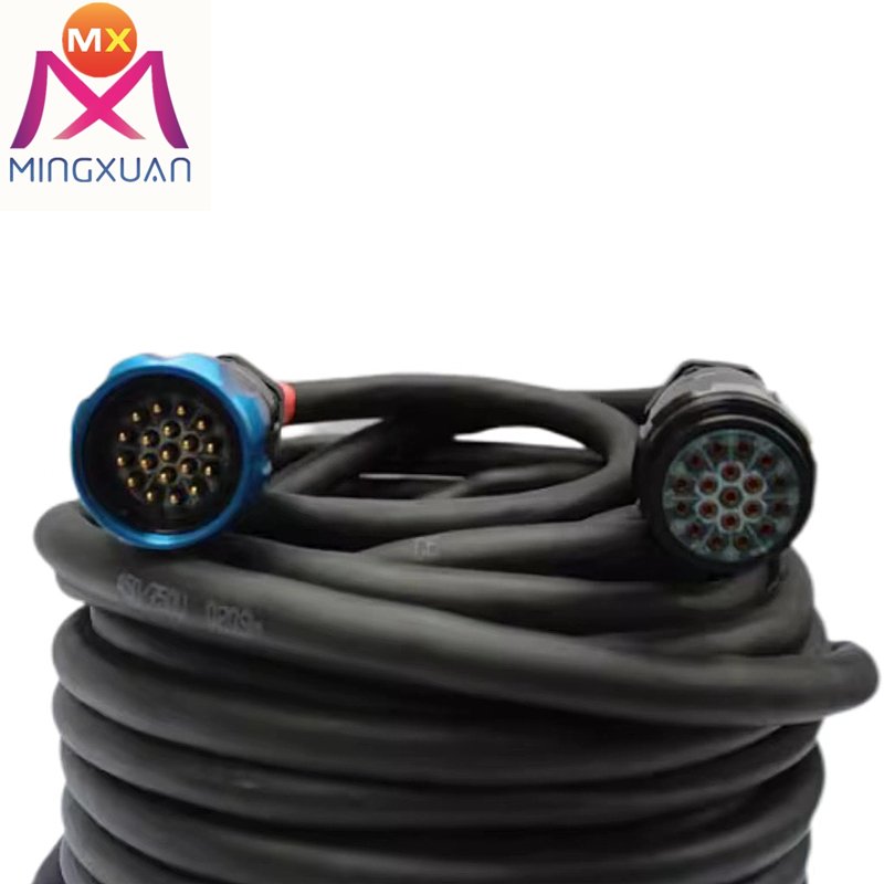 High quality 30M 13pin Extension Power Cable multipin male to female connectors