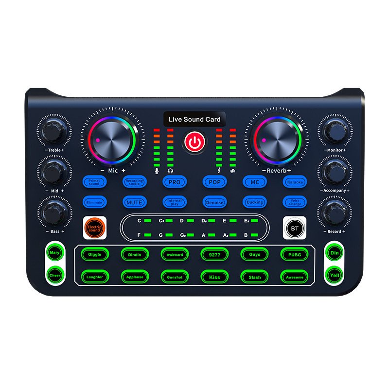 X60L Mini Sound Mixer Portable DJ Card Live Equipment Recording Singing Live Special Equipment