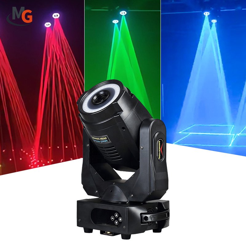 2W 3W 5W DMX 512 Full Color RGB DJ Nightclub Bar Animation Shake Moving Head Laser Light with Halo