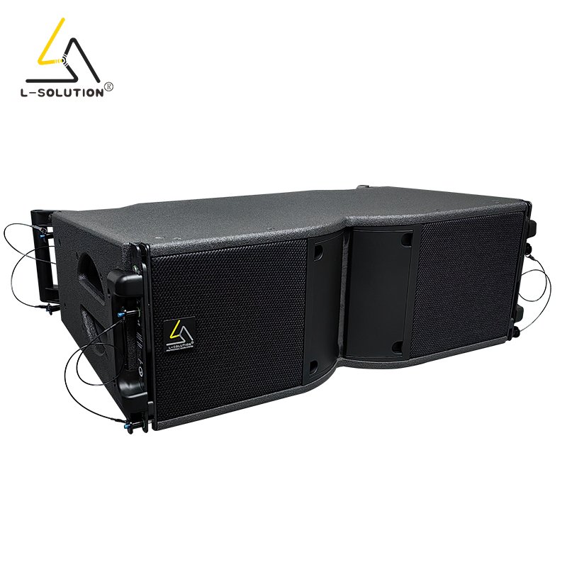 audio sound equipment dual 8 inch line array speakers