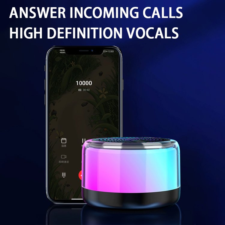 Popular Wireless Bt Speakermini Multi Function Outdoor Sports Portable Round Small Steel Cannon Speakers