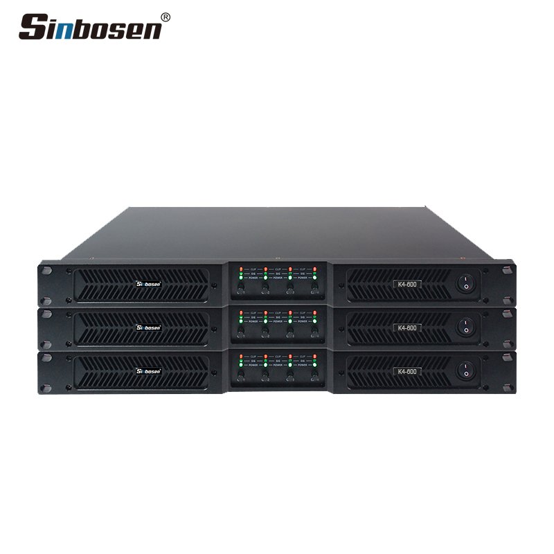 sinbosen sound audio 4 channel 600w class d power amplifier professional stage