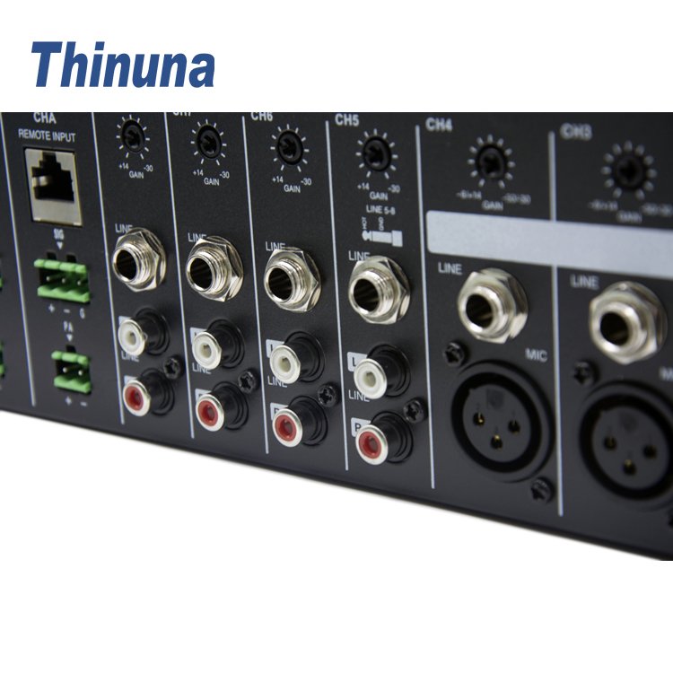Thinuna PP-6284 II/4450P Professional Amplifier Karaoke System 8x4 Audio Mixer 450W*4 Digital Power Amplifier With Audio Source