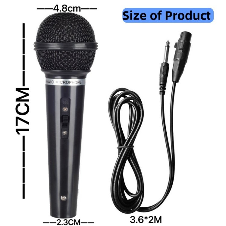 High Quality Portable Wired Microphone for Karaoke KTV Audio Sound Equipment for Stage Performance and DVD Players