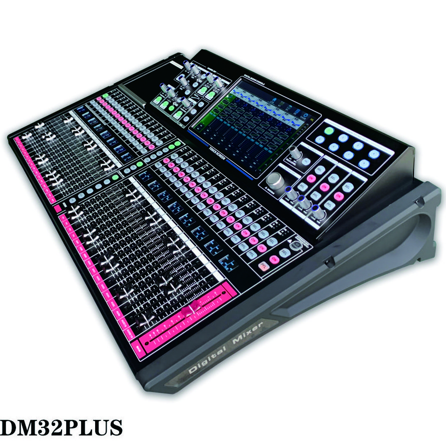 Professional Audio Digital Mixer DM32-Plus 32 Channels Sound Equipment With Touch Screen Support Multi-OS Operating System