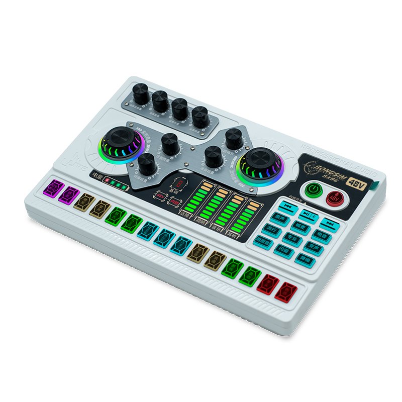 Professional Podcasting Equipment Live Stream Gaming Soundcard Sound Cards Live Stream Usb Sound Card Live Broadcast Audio Mixer
