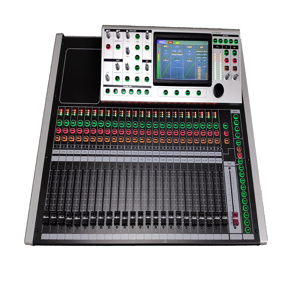 Hot selling 24channel power mixer mixer sound system digital mixer