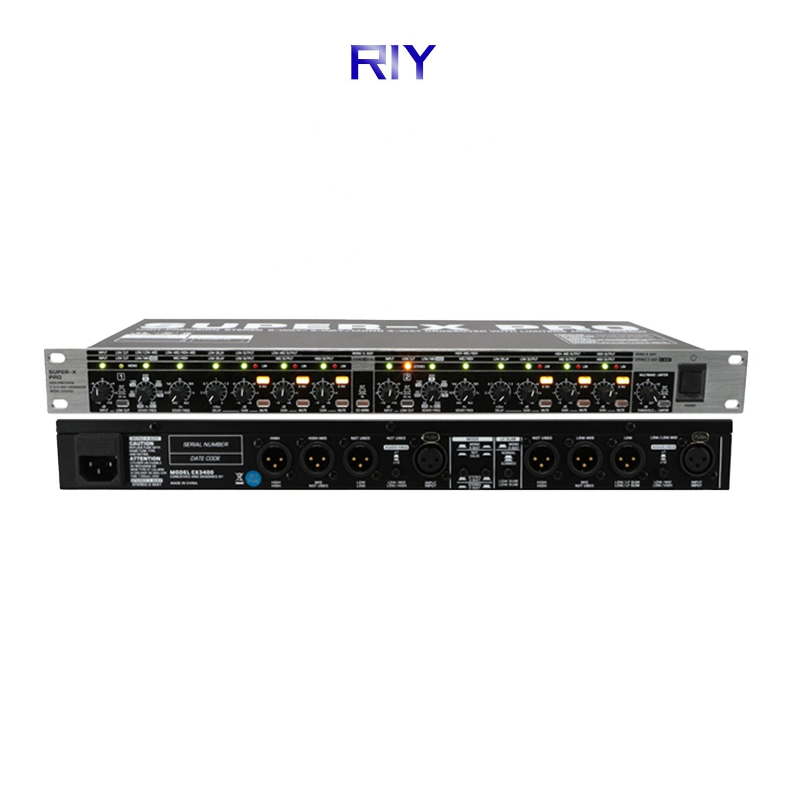 CX3400 Professional Karaoke Sound System Audio Crossover Processor