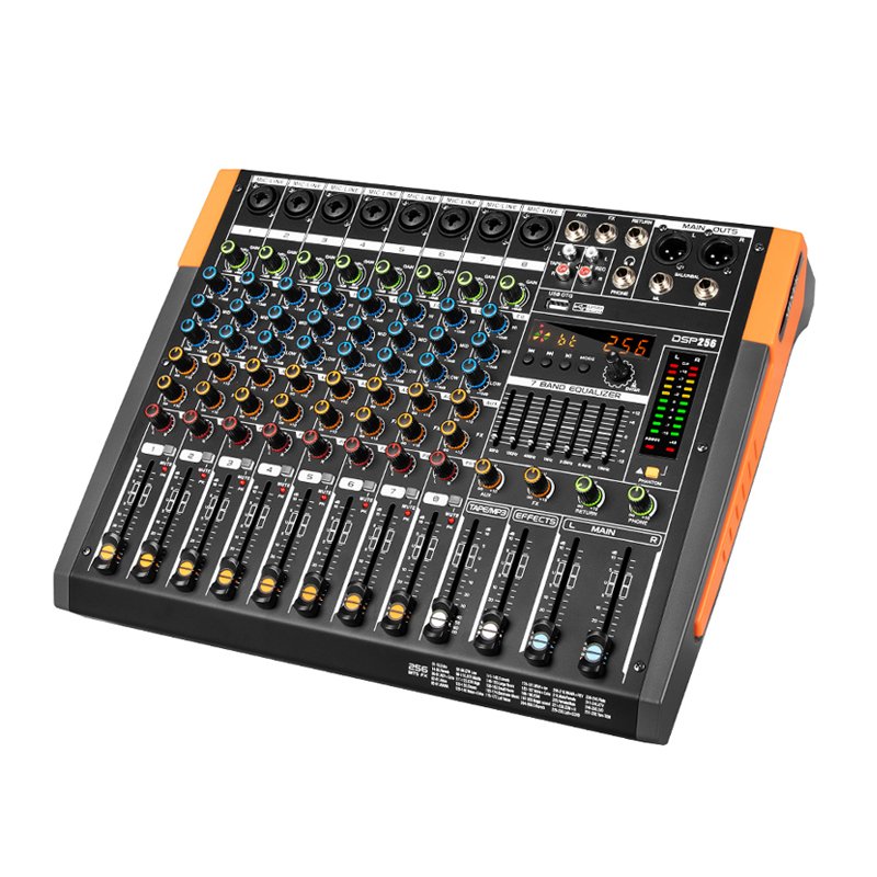 Brand New Audio Console Mixer USB Connection 6 Channels Digital Professional Audio Mixer Console for Show