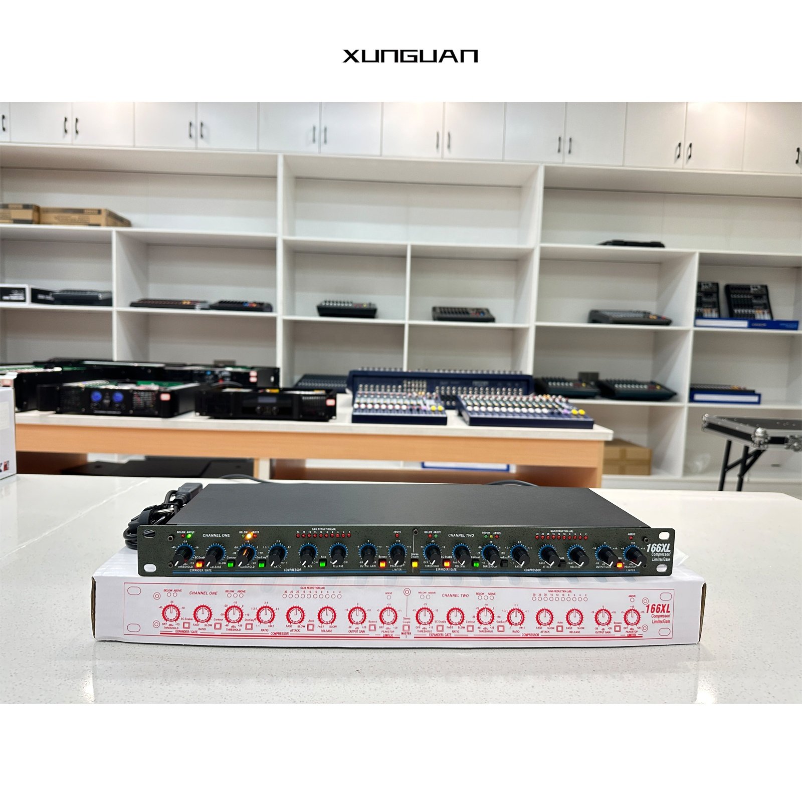 166XL/166xs/266XL Professional Audio Dual-channel Compressor/Limiter/Gat Precision Maximizer Stage Sound Equipment
