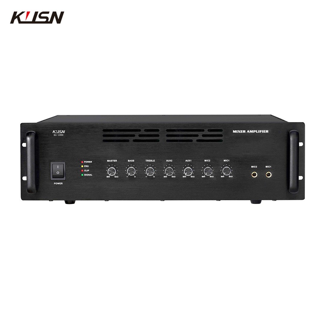 3U Mixer Amplifier 1000W Power Mixer Amplifier Professional Audio 4 Channels Pa System Sound Equipment Amplifier
