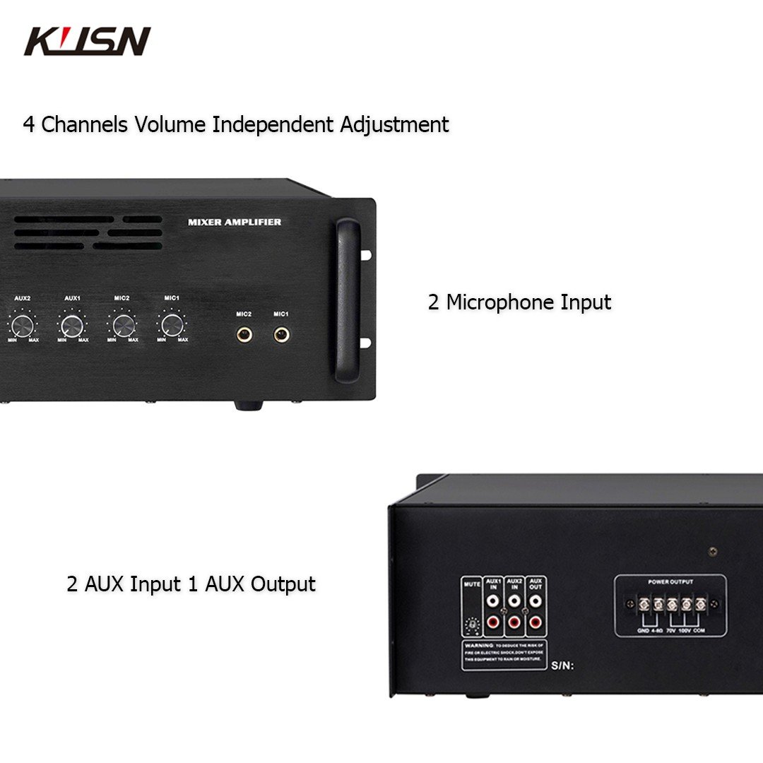 3U Mixer Amplifier 1000W Power Mixer Amplifier Professional Audio 4 Channels Pa System Sound Equipment Amplifier