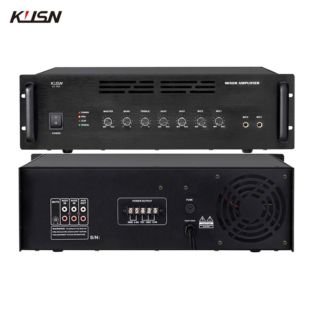 3U Mixer Amplifier 1000W Power Mixer Amplifier Professional Audio 4 Channels Pa System Sound Equipment Amplifier