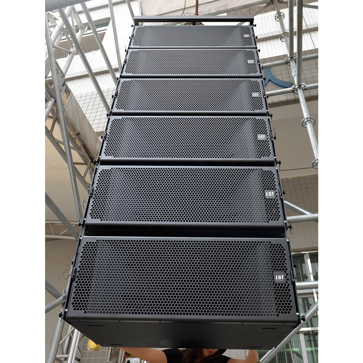 dual 12 inch linearrays audio system dual 18inch subwoofer speaker Audio Sound Equipment/amplifiers/PA