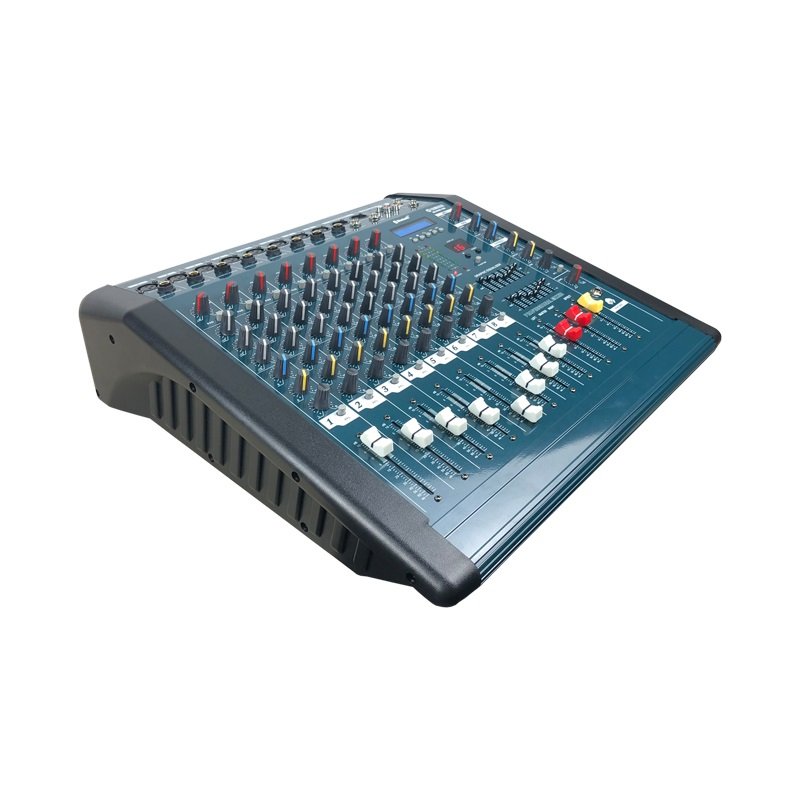 8 channel mixer console Professional powered mixer High Quality Music Equipment sound system for stage music speaker use