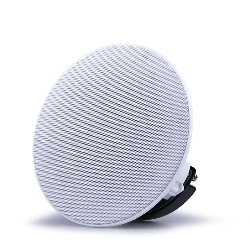 In Ceiling Speaker versterker auto Smart Fm Radio 8 Inch Clock Wall Studio Wall Mount 2 Channel In Wall Cone Party Flat Speakers