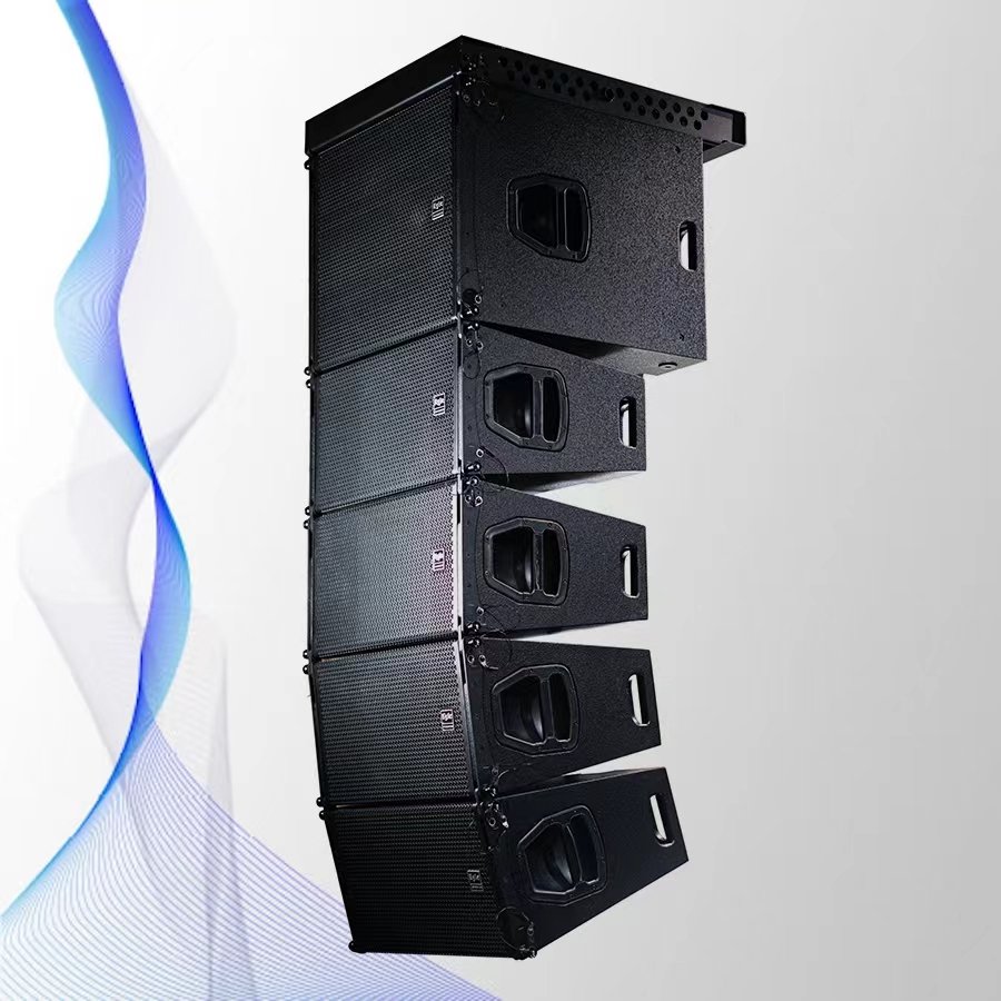 live events sound system professional audio equipment dual 10 inch loudspeaker line array dj wooden sound box