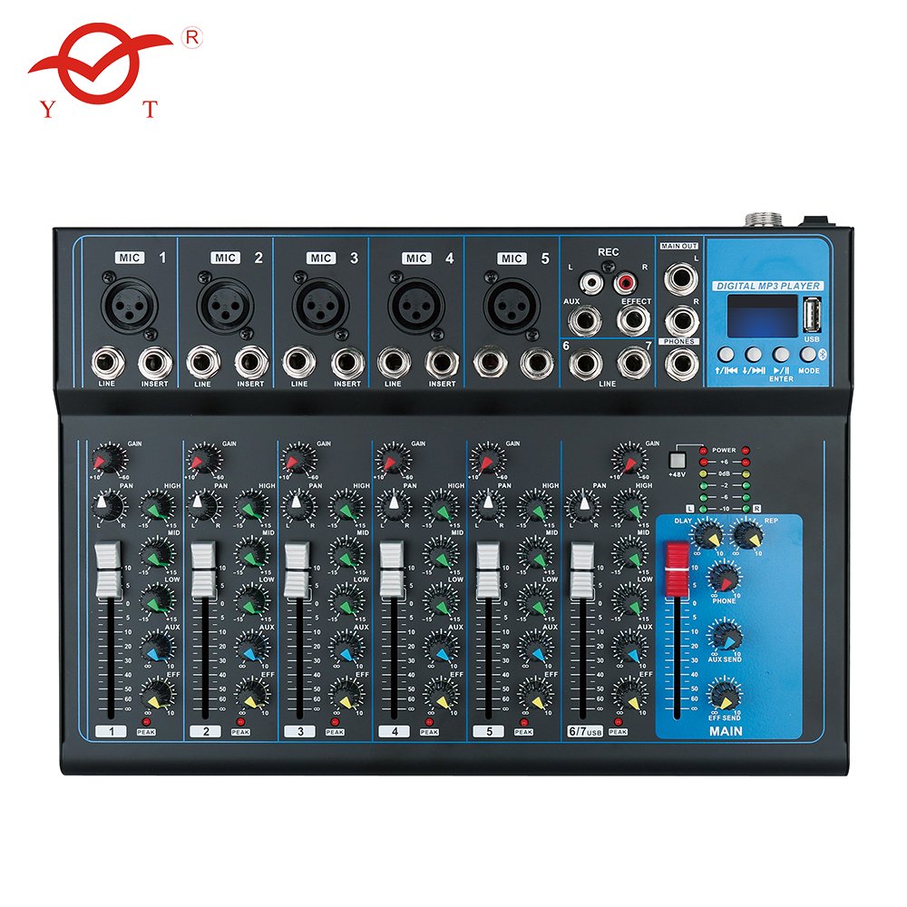 Hot-selling professional 6 channel audio sound mixer console sound system