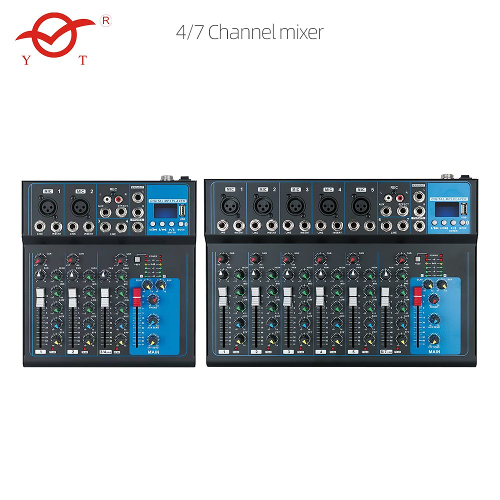Hot-selling professional 6 channel audio sound mixer console sound system