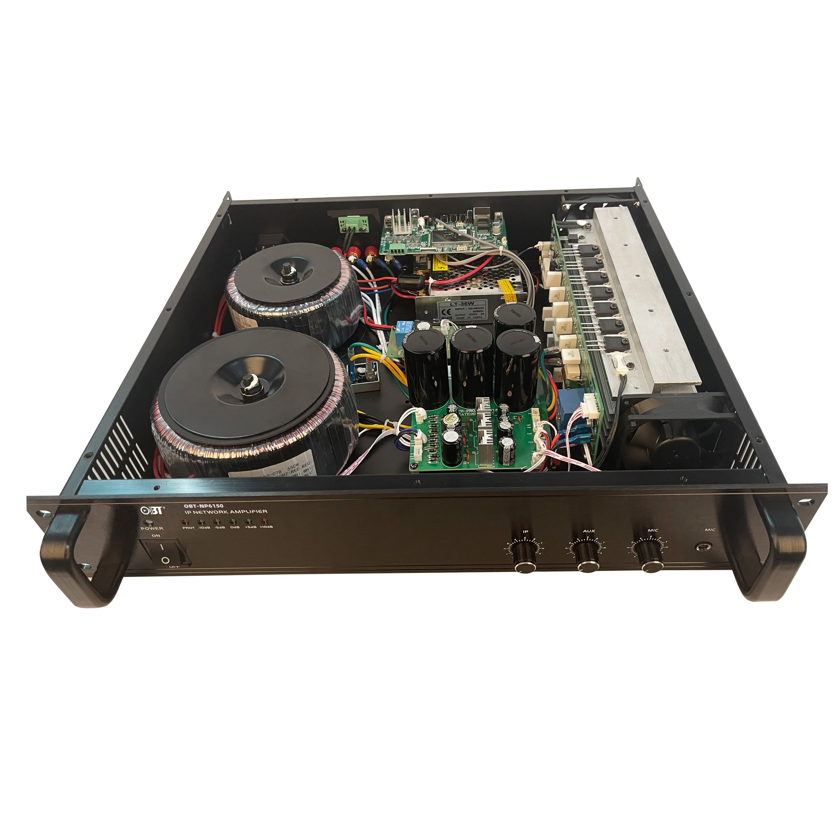 High Quality Audio 4 Channel High Sound Power Mixer Amplifier 150w for Shopping Malls