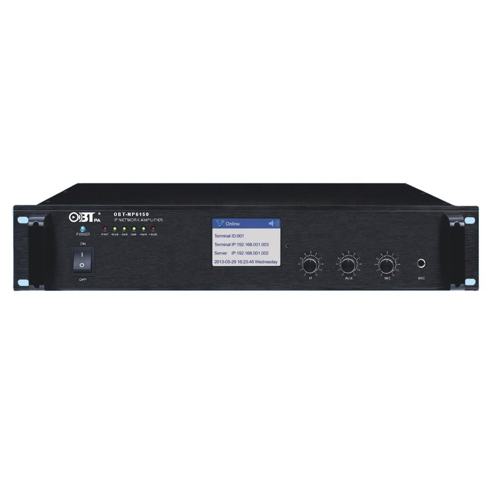 High Quality Audio 4 Channel High Sound Power Mixer Amplifier 150w for Shopping Malls