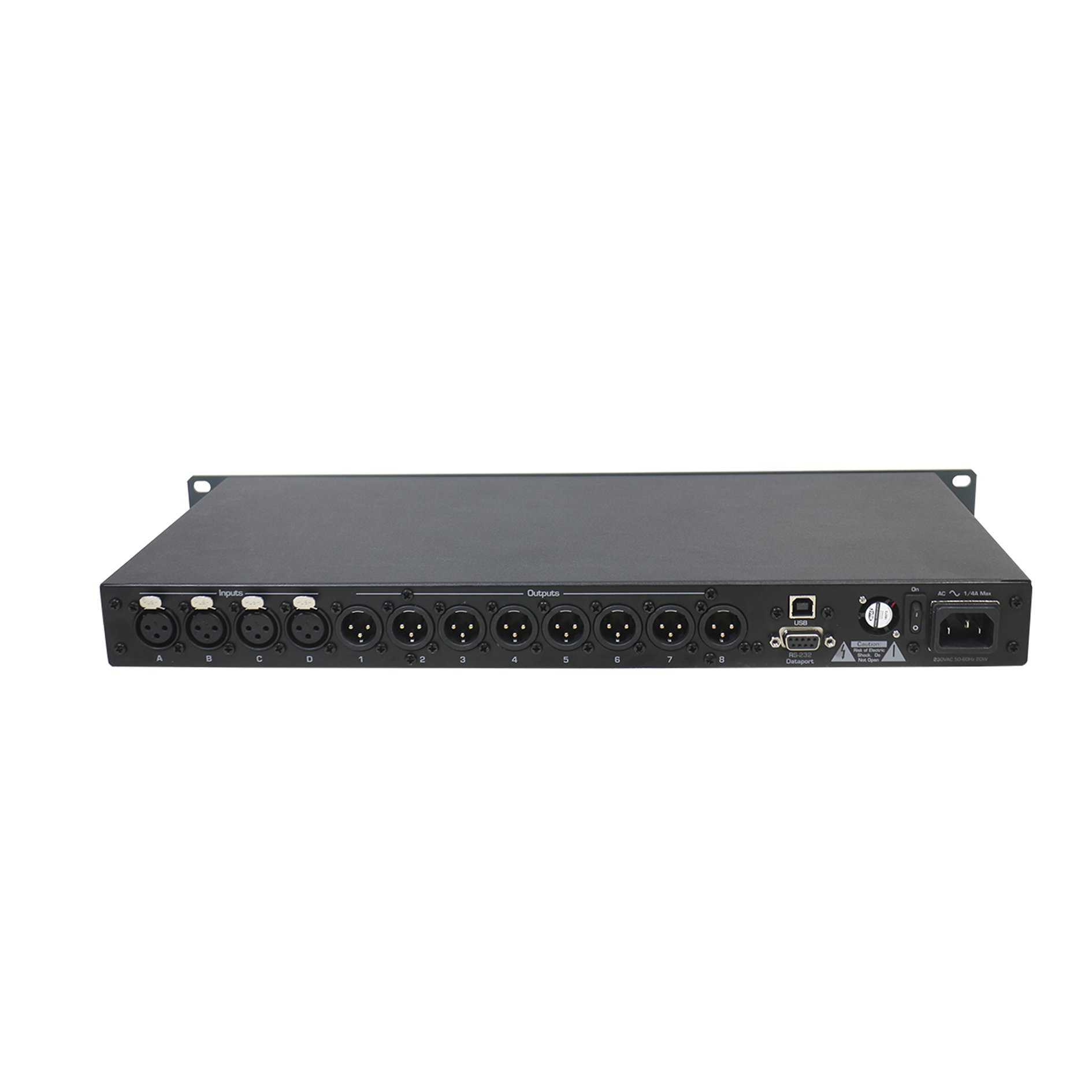 T Digital Audio Processor DSP Karaoke Professional 4 Input 8 Output Processor for Professional Stage Sound Equipment