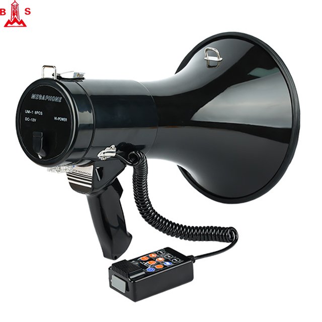 50 watts megaphone ER-66 USB DC12V ABS wireless rechargeable megaphone portable loudspeaker with detachable microphone