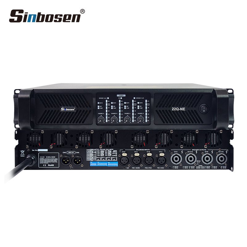 Sinbosen 22q 2000w class td power amplifier 4-channel