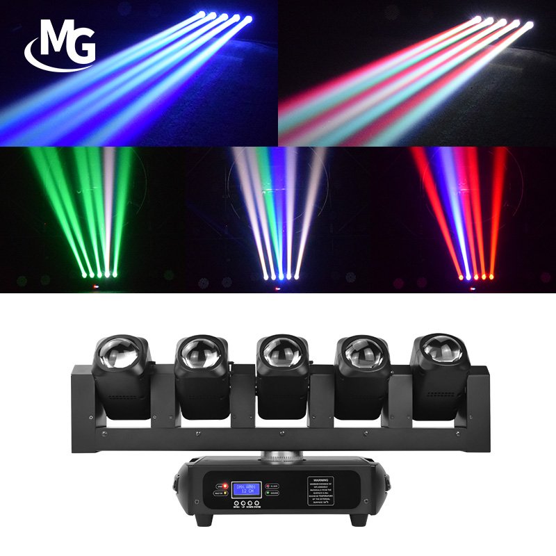 Professional 5*40W RGBW 4in1 LED Beam Moving Head Lighting Bar 5pcs 40W Beam Wash Beam Moving Head Light