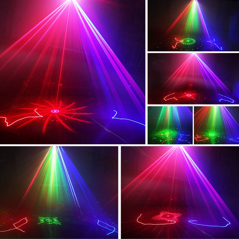 Beam light rgb laser led 5 in 1 colors led strobe dj lights dmx controller club party equipment disco light for stage decoration