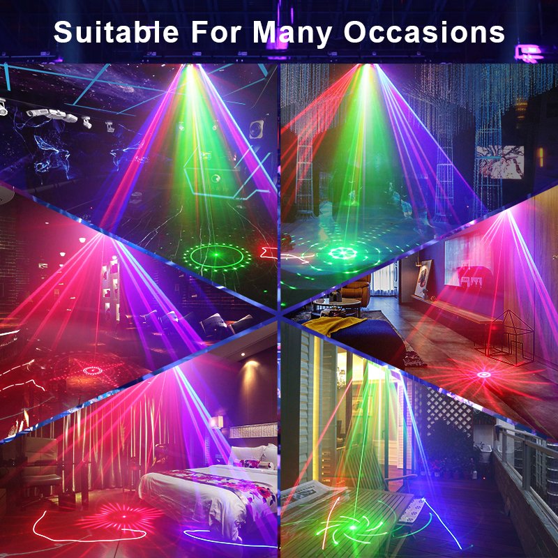 Beam light rgb laser led 5 in 1 colors led strobe dj lights dmx controller club party equipment disco light for stage decoration