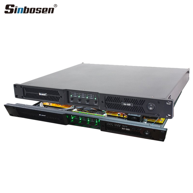 K4-600 digital amplifier class d 4 channel powerful power professional audio sound amplifier