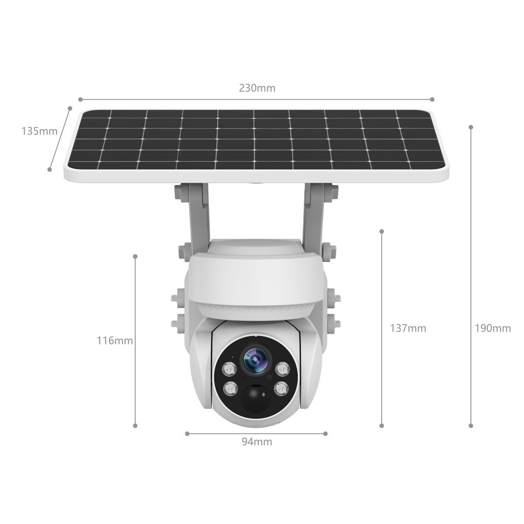 Factory price Ptz Outdoor camera low power Wifi Security monitor solar Camera ubox AI camera