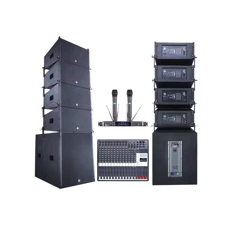 Morin Active Speakers Professional Audio for Outdoor Show Stage Wedding Line Array Amplifier