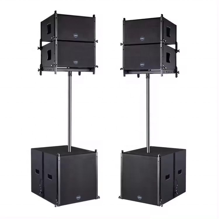Morin Active Speakers Professional Audio for Outdoor Show Stage Wedding Line Array Amplifier
