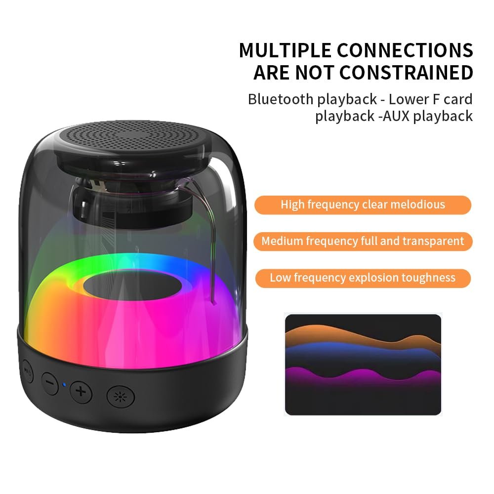 SHKL Wholesale Portable Wireless Speaker Waterproof Chip Music Studio Colorful Rhythm Light Smart Gaming Party Outdoor Sport