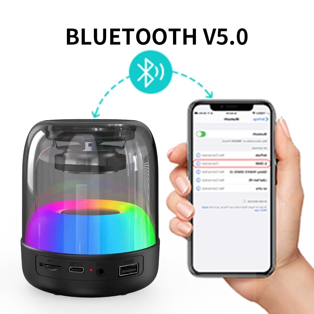 SHKL Wholesale Portable Wireless Speaker Waterproof Chip Music Studio Colorful Rhythm Light Smart Gaming Party Outdoor Sport