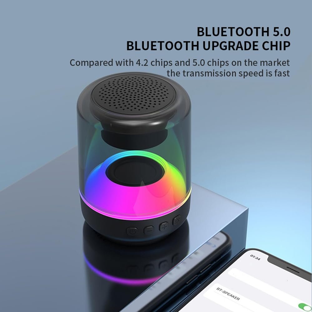 SHKL Wholesale Portable Wireless Speaker Waterproof Chip Music Studio Colorful Rhythm Light Smart Gaming Party Outdoor Sport