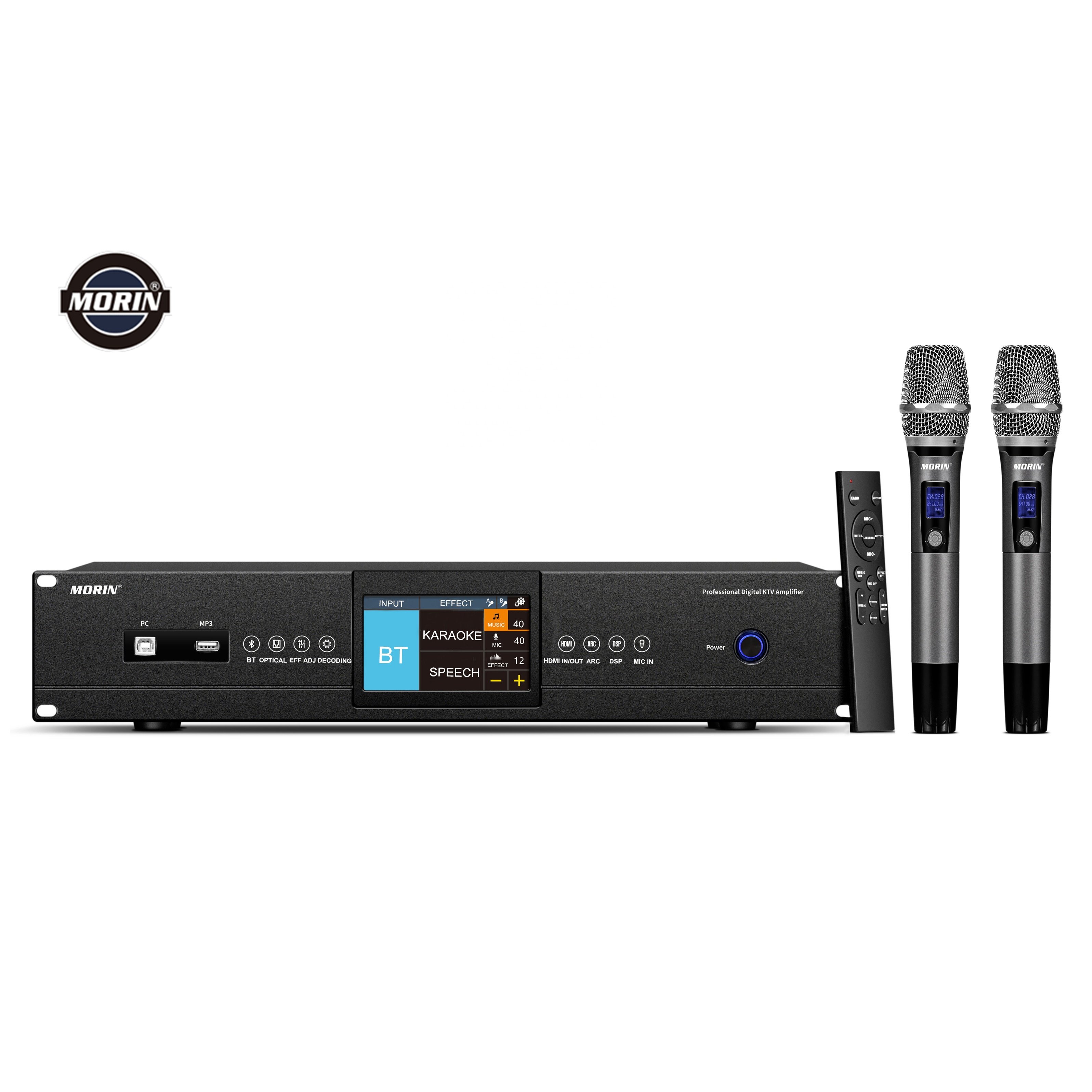 Hot sell professional 3 in 1 power amplifier 2*500W for karaoke speaker DR-500
