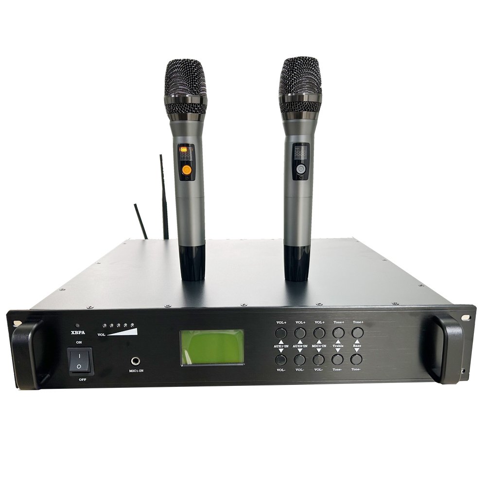 All-Digital Professional IP PA audio and video system terminal power amplifier speaker microphone supports 4G/WIFI/IP network.