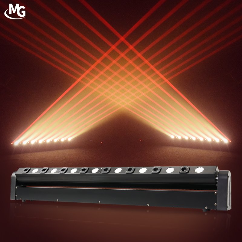 500MW 8 Eyes Moving Head Beam + 8pcs Moving Head Red Laser Bar Light Laser Stage Projector High Quality Laser Show Light