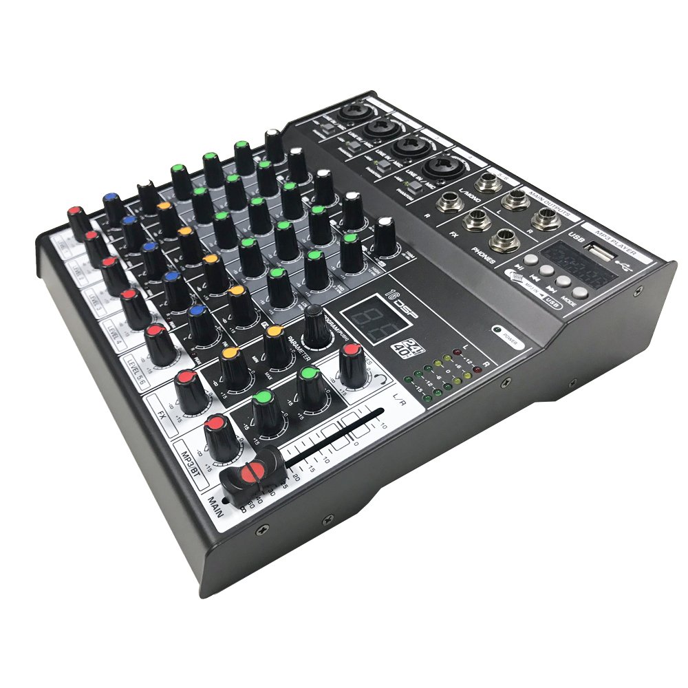Cheap Price Audio Mixer Mini Mixer Sound Console With USB Interface 4 Channel Amplifier