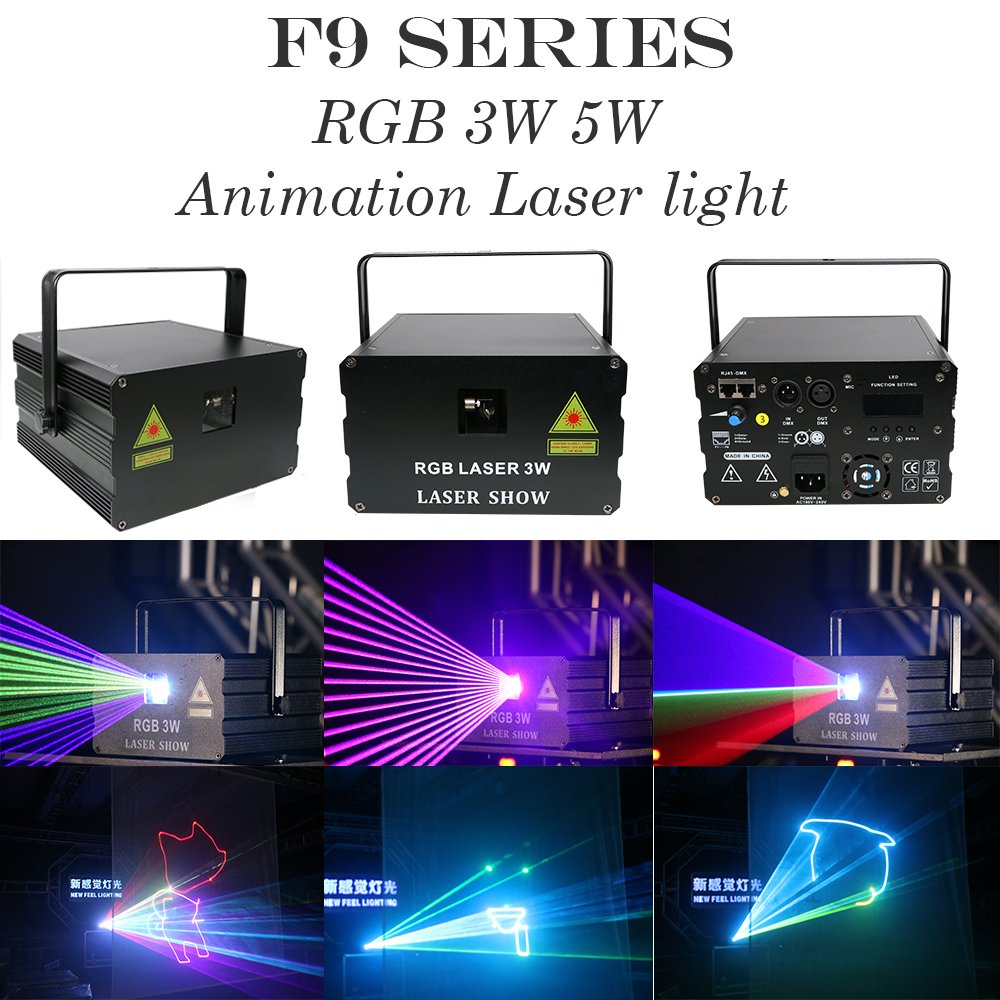 Solo Concert Lighting Full Color 8w 10w 15w Rgb Stage ILDA DMX Control Club Animation DJ Laser Light Equipment