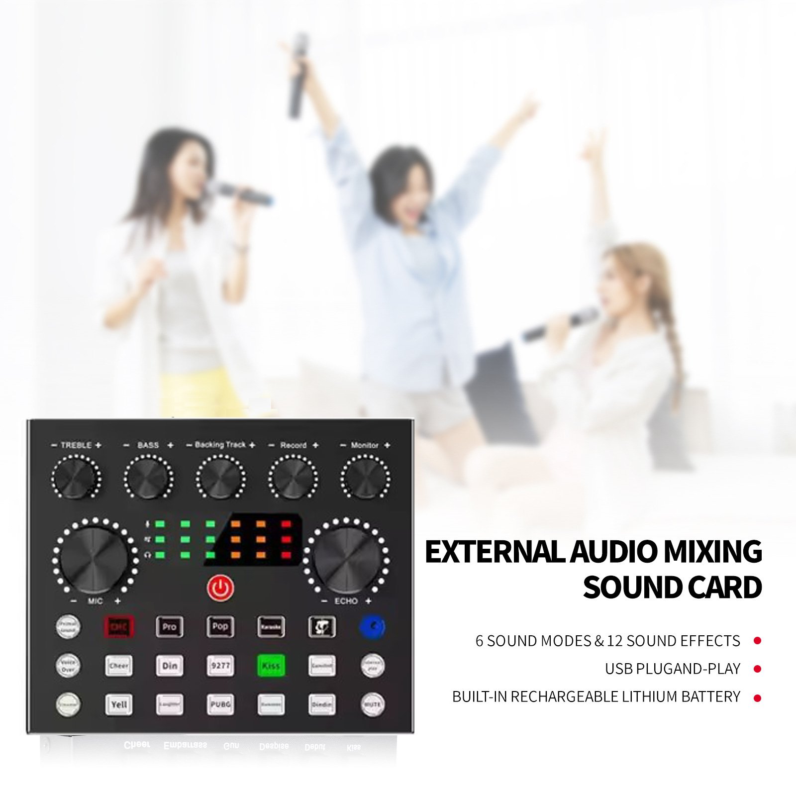 BM 800 Professional PC V8S Sound Card Set BM800 Mic Studio Condenser Microphone for Karaoke Podcast Recording Live Streaming