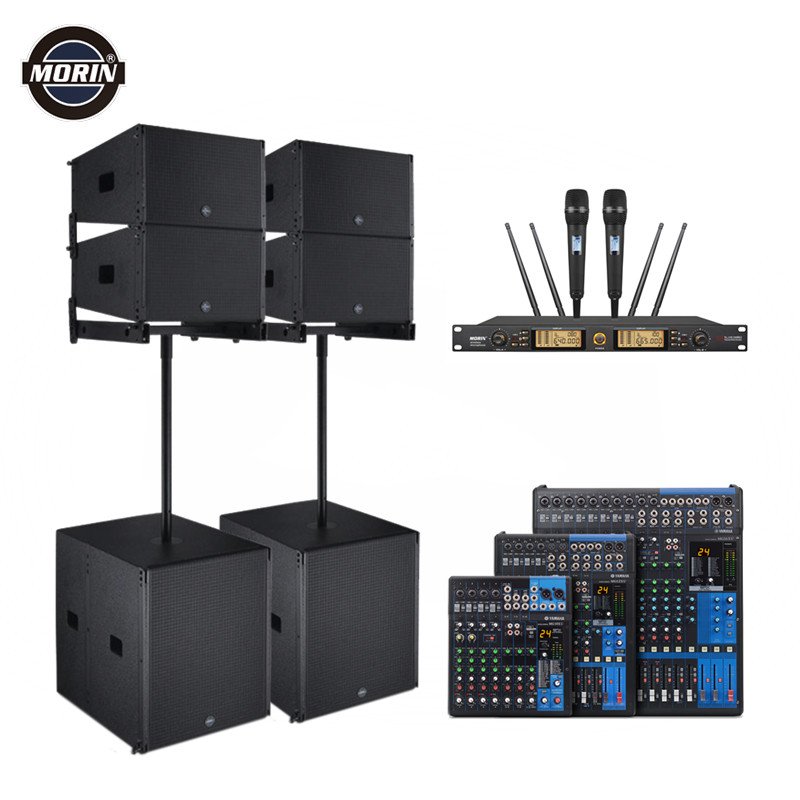 Active 10 Inch line array speaker and self powered 18 inch Subwoofer Sound System
