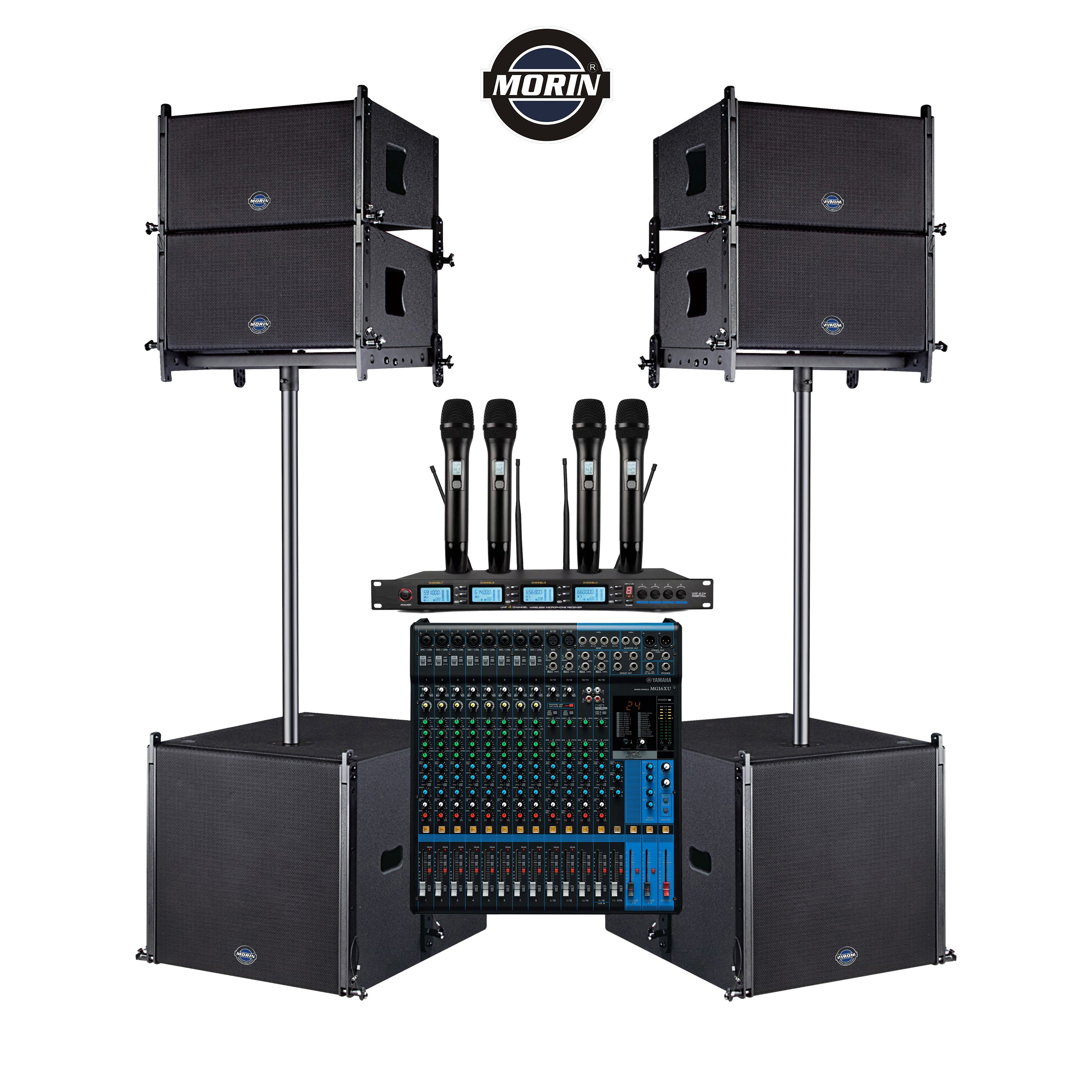 Professional Passive 10inch line array public address system using at big show TW10 / 18Sub