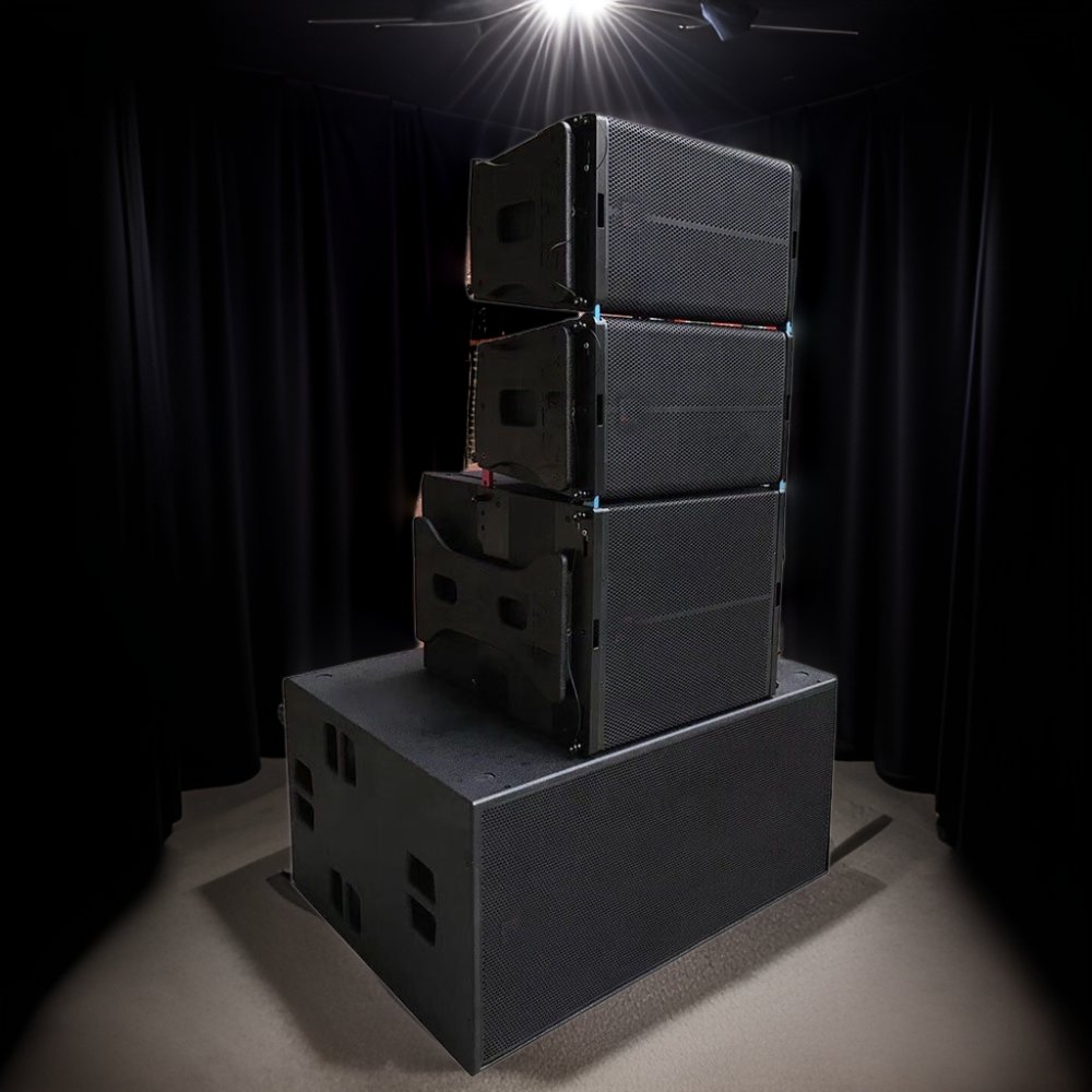 LA-2 Professional Line Array Speaker Wooden Professional Audio Sound System Powered pa speaker Active for Outdoor Concerts