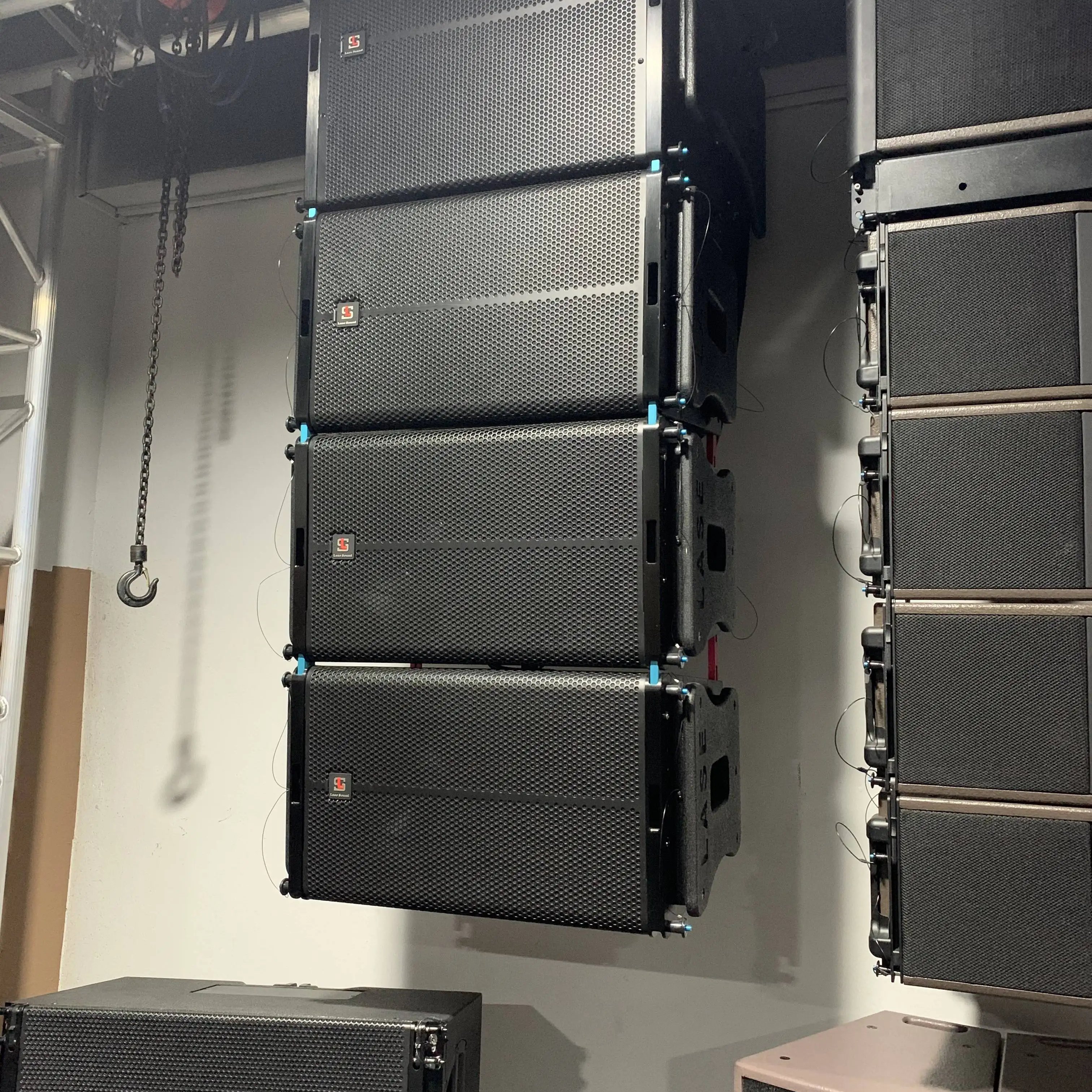 LA-2 Professional Line Array Speaker Wooden Professional Audio Sound System Powered pa speaker Active for Outdoor Concerts